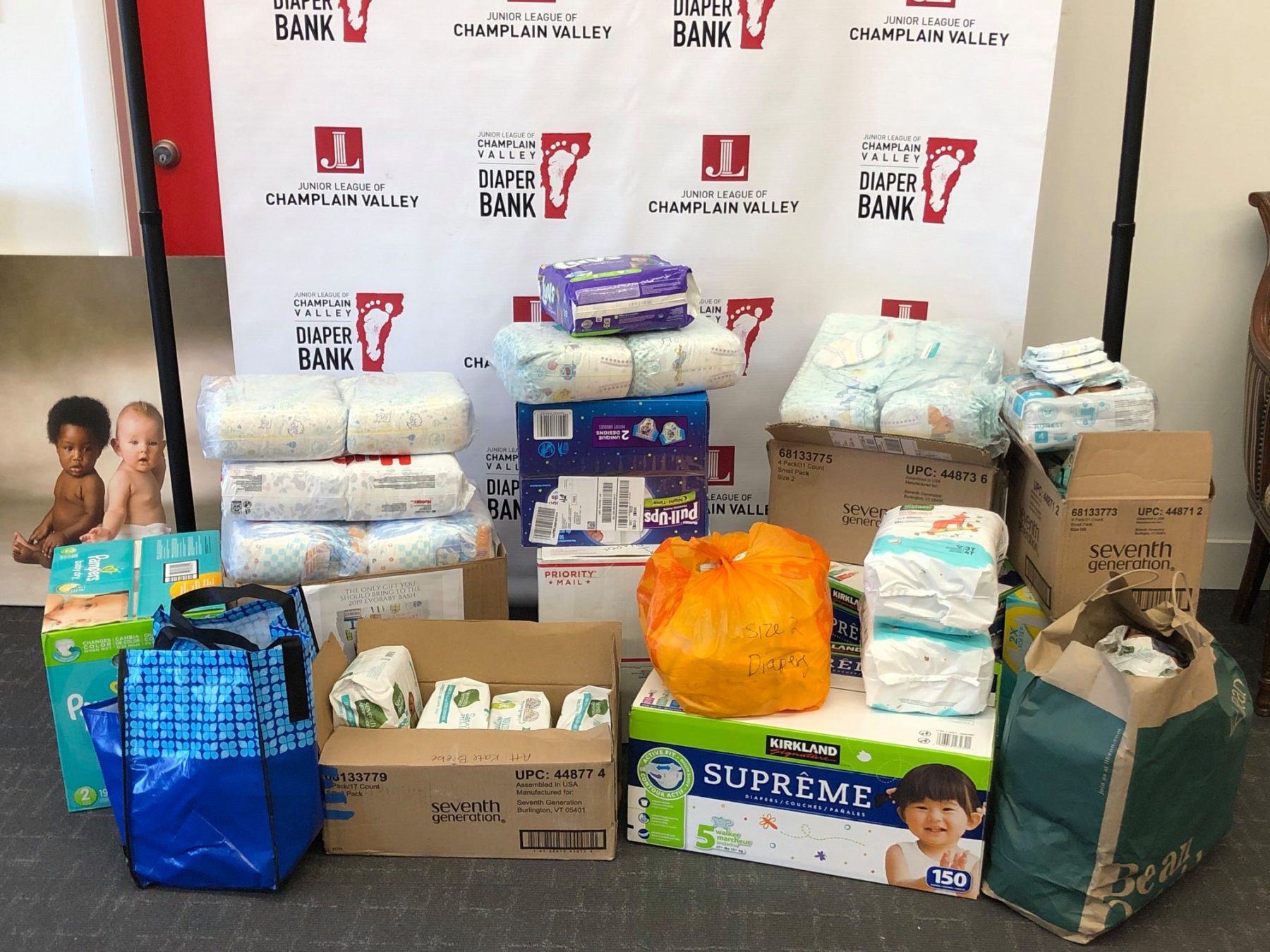 Diaper Drive at UVM Men's Hockey Game Junior League of Champlain